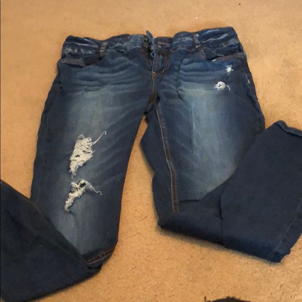 High waist skinny jeans